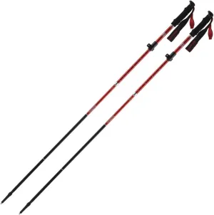 Trekking Poles, Foldable and Adjustable Trekking Poles, High Grip and Durable, Soft and Comfortable Handle, Easy to Store, Suitable for Hiking and Climbing (Red 2PCS)