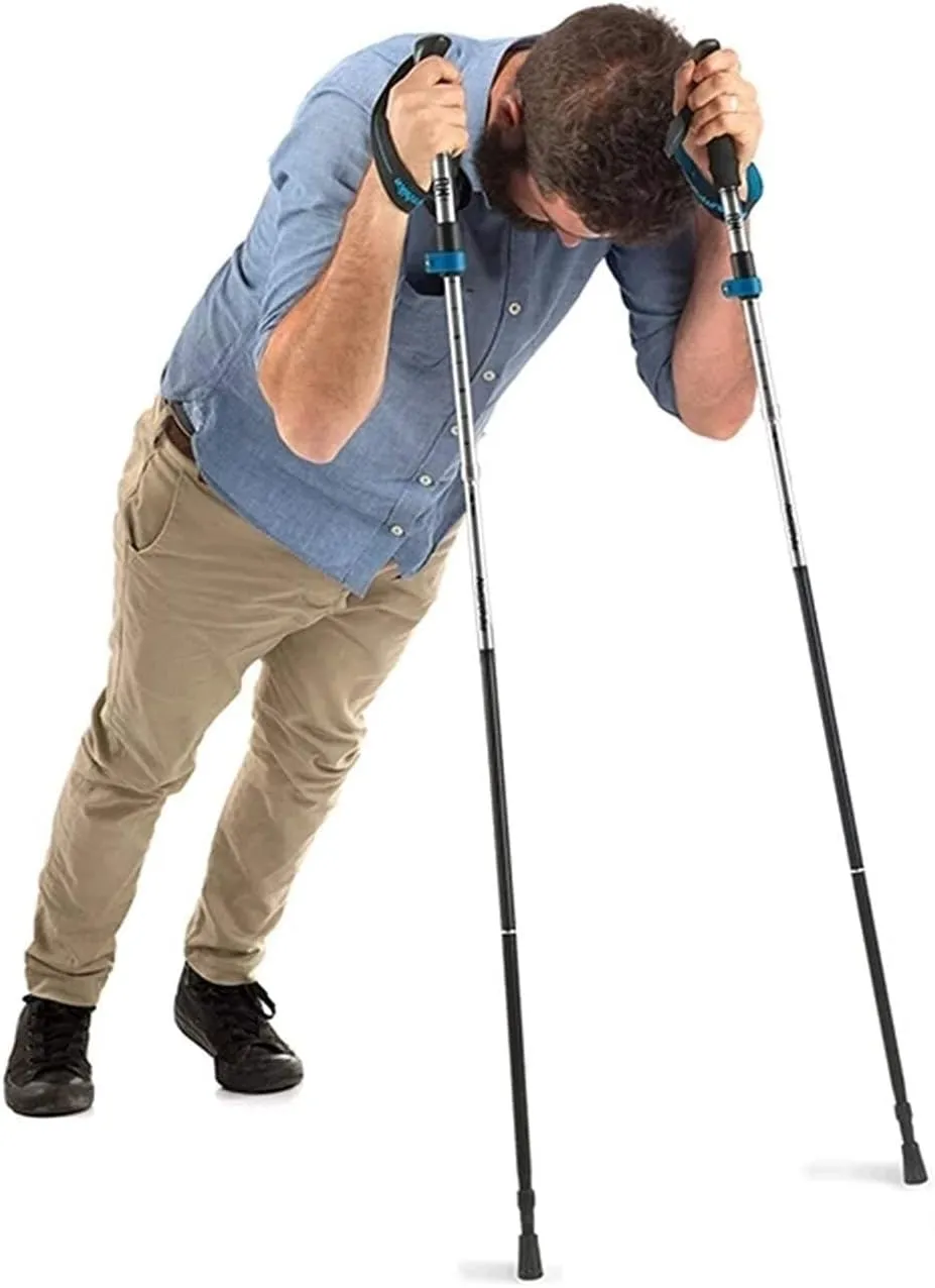 Trekking Poles, Foldable and Adjustable Trekking Poles, High Grip and Durable, Soft and Comfortable Handle, Easy to Store, Suitable for Hiking and Climbing (Red 2PCS)