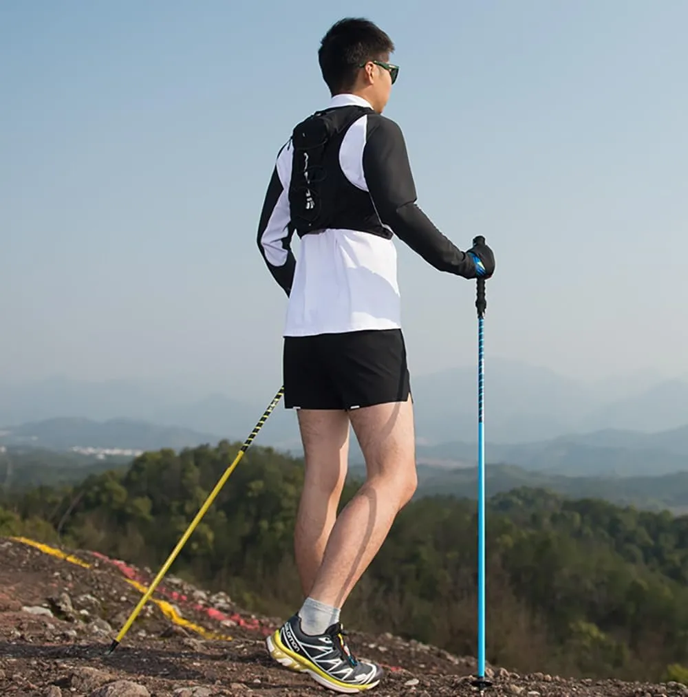 Trekking Poles for Hiking Collapsible Aluminum Hiking Sticks for Backpacking Camping Walking, Lightweight with EVA Grip and Storage Bag