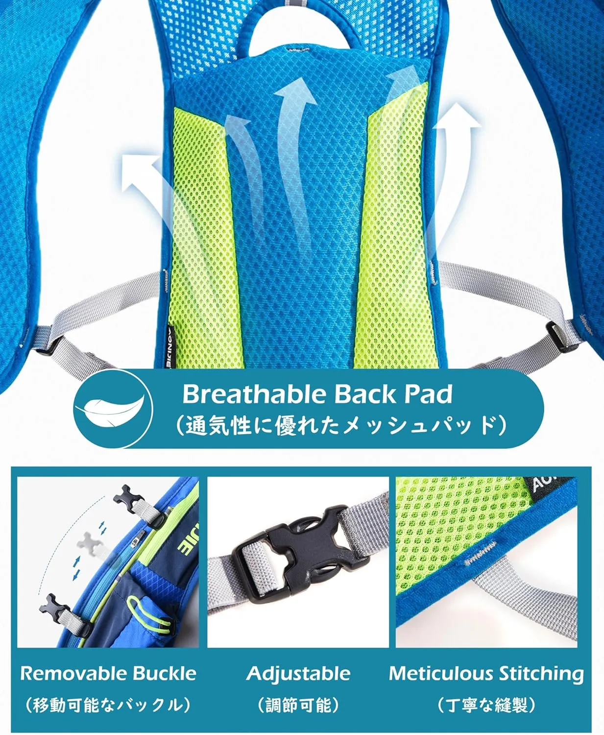 TRIWONDER Running Hydration Vest Water Pack Backpack for Women Men 5.5L 5L Runner Trail Race Marathon Cycling Hiking Jogging