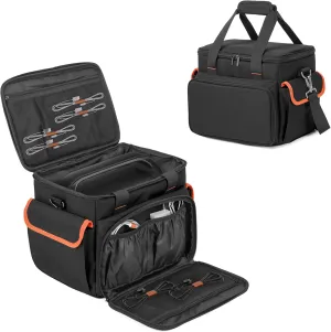 Trunab Carrying Case Compatible with Jackery Portable Power Station Explorer 500, Storage Bag with Waterproof Bottom and Front Pockets for Charging Cable and Accessories