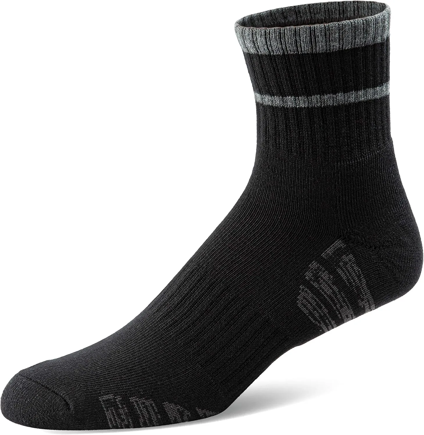 u&i Men's Performance Cushion Cotton Athletic Quarter Crew Socks (4-Pack/8-Pack)