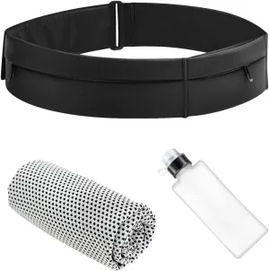 Ultimate Running Belt for Women & Men – Waterproof Fanny Pack with Water Bottle – Running Bag Belts with Phone Holder Bottle Holder,Hands-Free Running Waist Pack for Jogging,Hiking & Travel