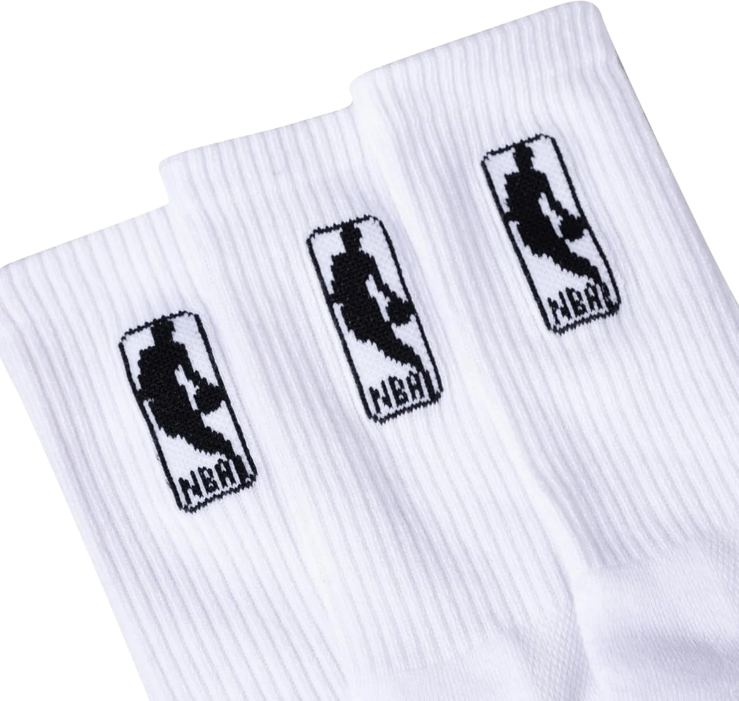 Ultra Game Youth NBA Official Athletic Cushioned Secure Fit Crew Socks-6 Pack