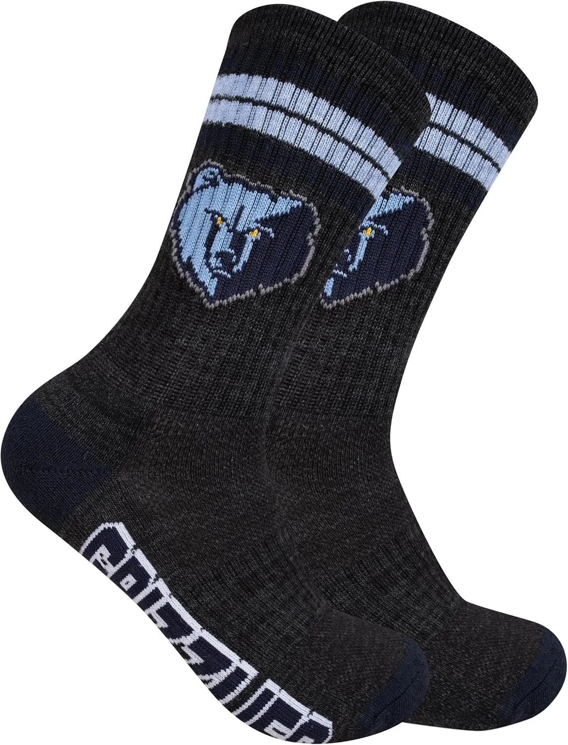 Ultra Game Youth NBA Official Athletic Cushioned Secure Fit Team Crew Socks-3 Pack