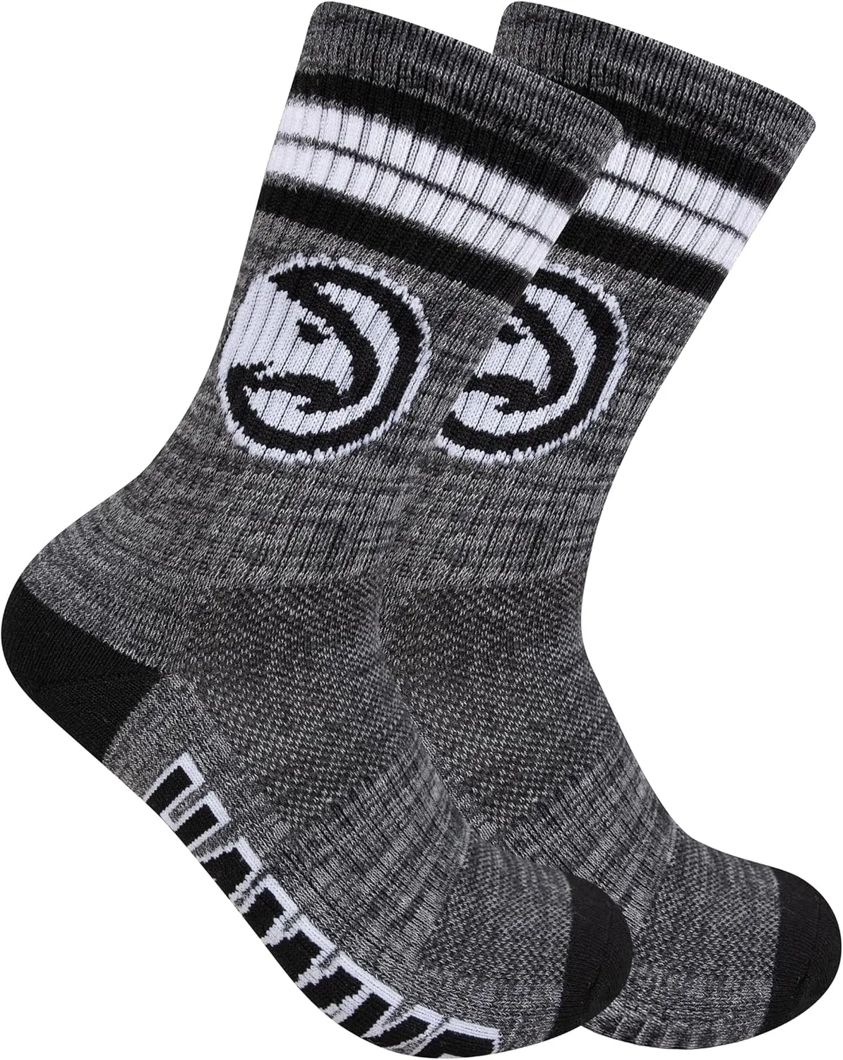 Ultra Game Youth NBA Official Athletic Cushioned Secure Fit Team Crew Socks-3 Pack