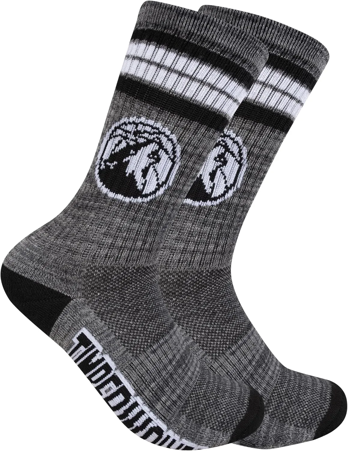 Ultra Game Youth NBA Official Athletic Cushioned Secure Fit Team Crew Socks-3 Pack