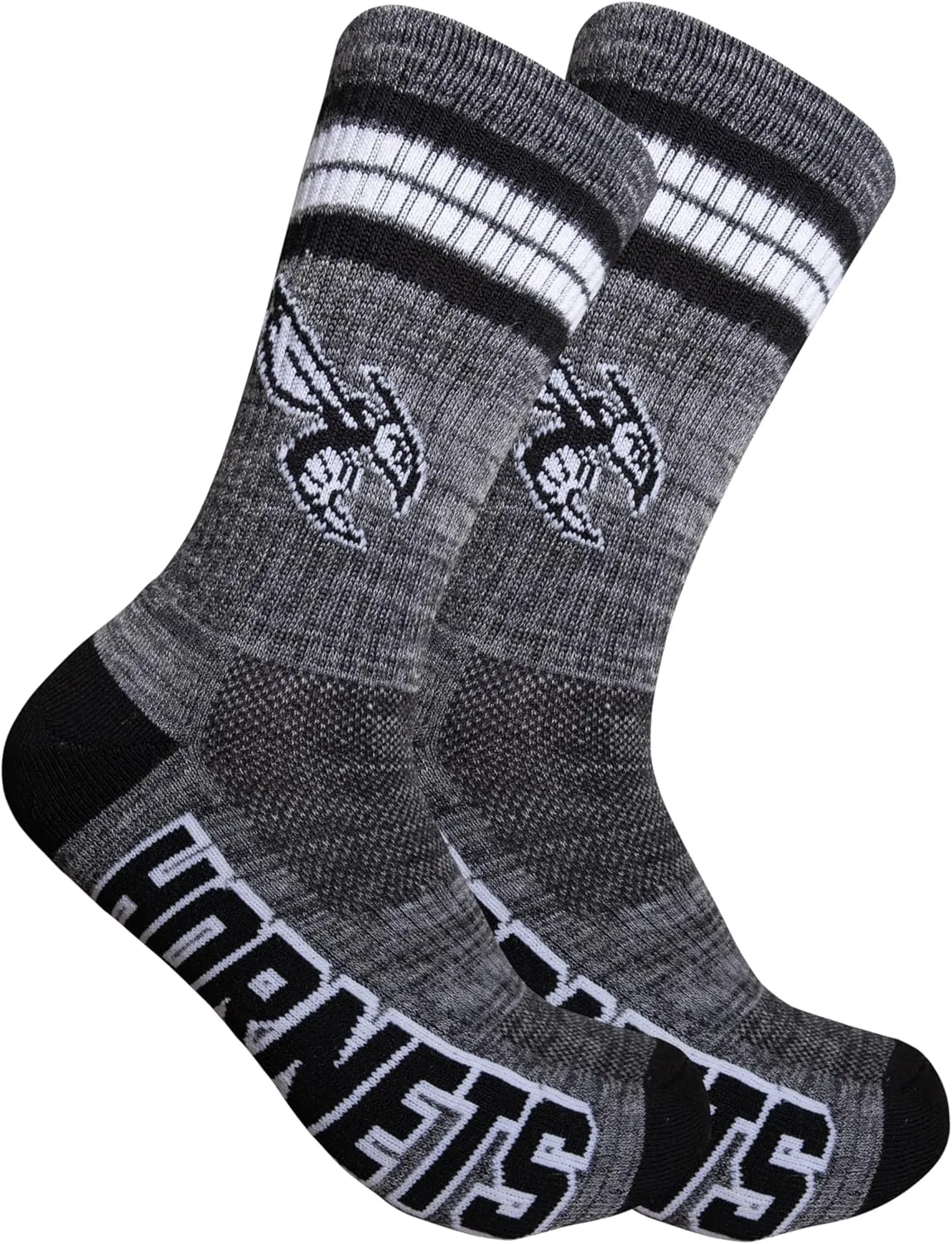 Ultra Game Youth NBA Official Athletic Cushioned Secure Fit Team Crew Socks-3 Pack