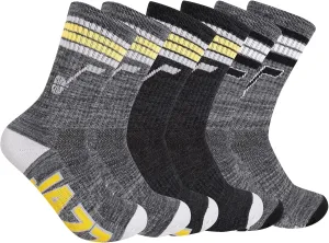 Ultra Game Youth NBA Official Athletic Cushioned Secure Fit Team Crew Socks-3 Pack