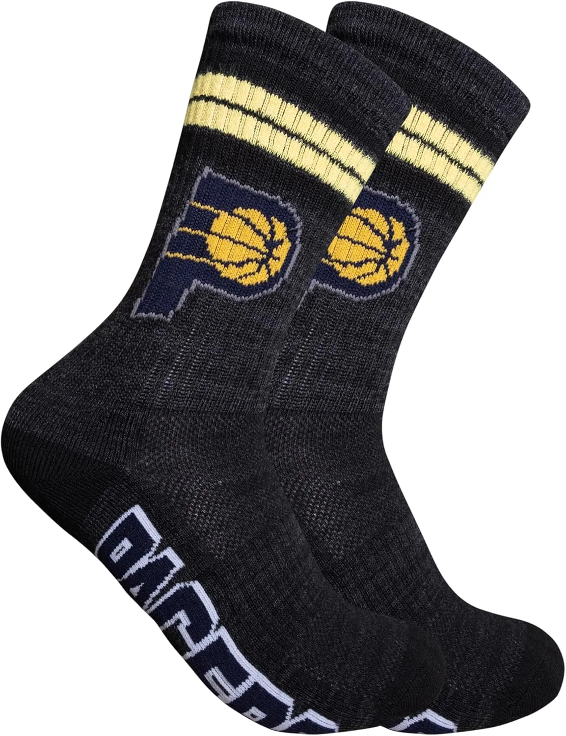 Ultra Game Youth NBA Official Athletic Cushioned Secure Fit Team Crew Socks-3 Pack