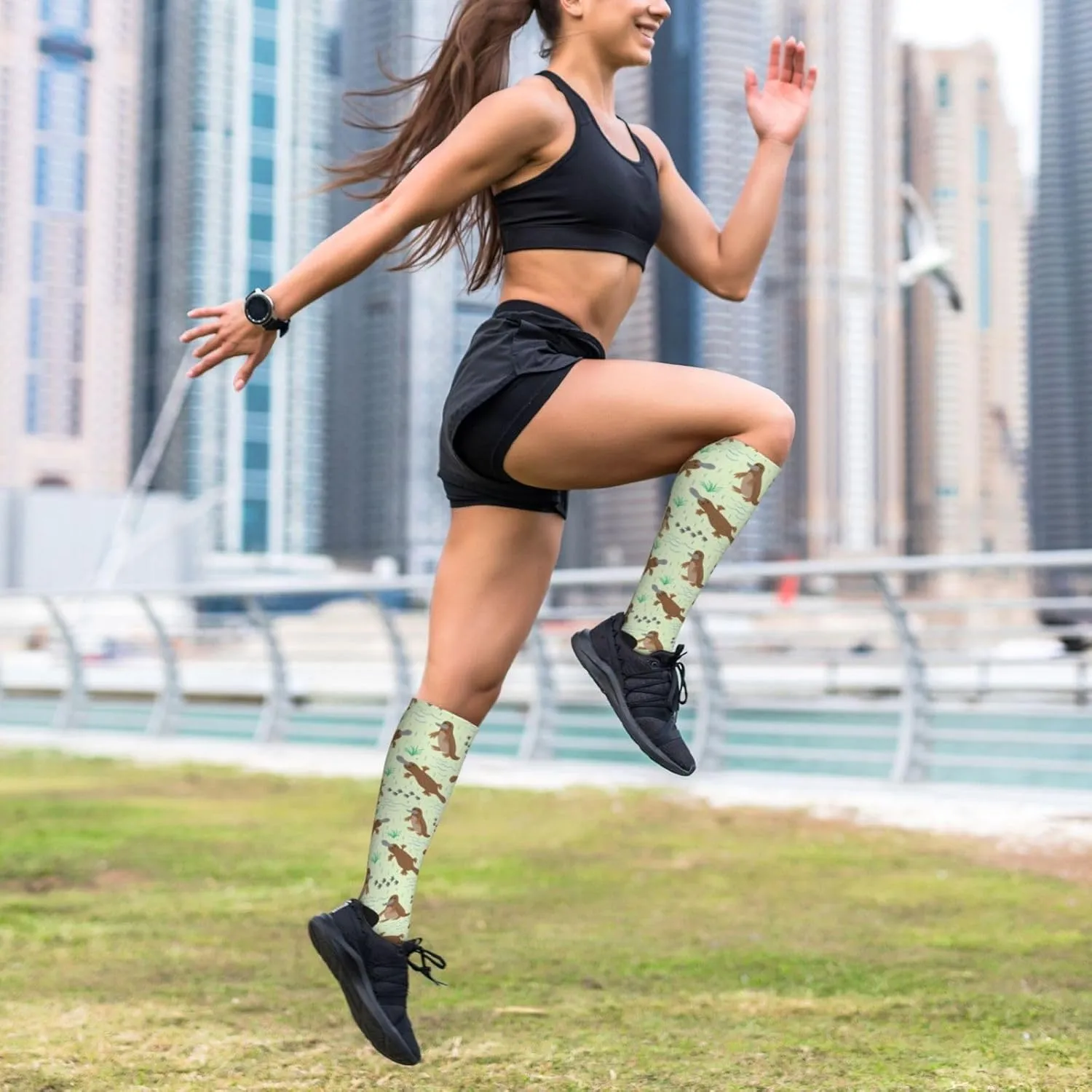 Unisex Compression Stockings 15-20mmhg For Pregnancy,Nurses,Running,Athletes,Travelers