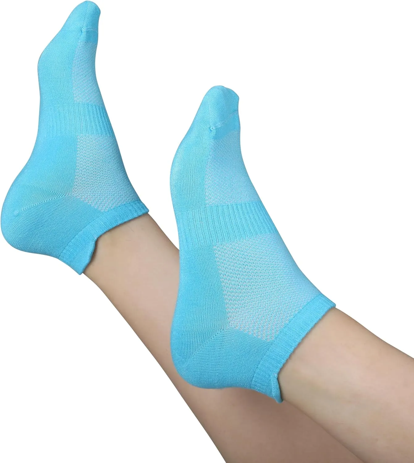 Unisex Thin Rayon Ankle Socks, Breathable Low Cut Athletic Running Sports Socks for Women and Men 4-8-12 Pairs