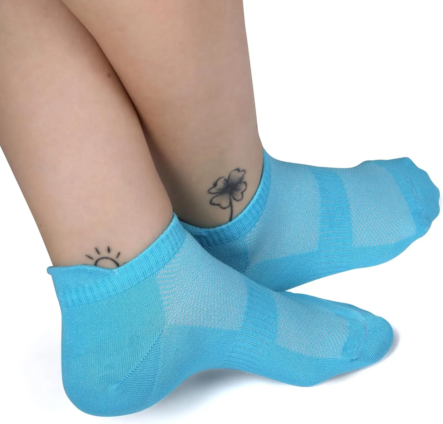 Unisex Thin Rayon Ankle Socks, Breathable Low Cut Athletic Running Sports Socks for Women and Men 4-8-12 Pairs