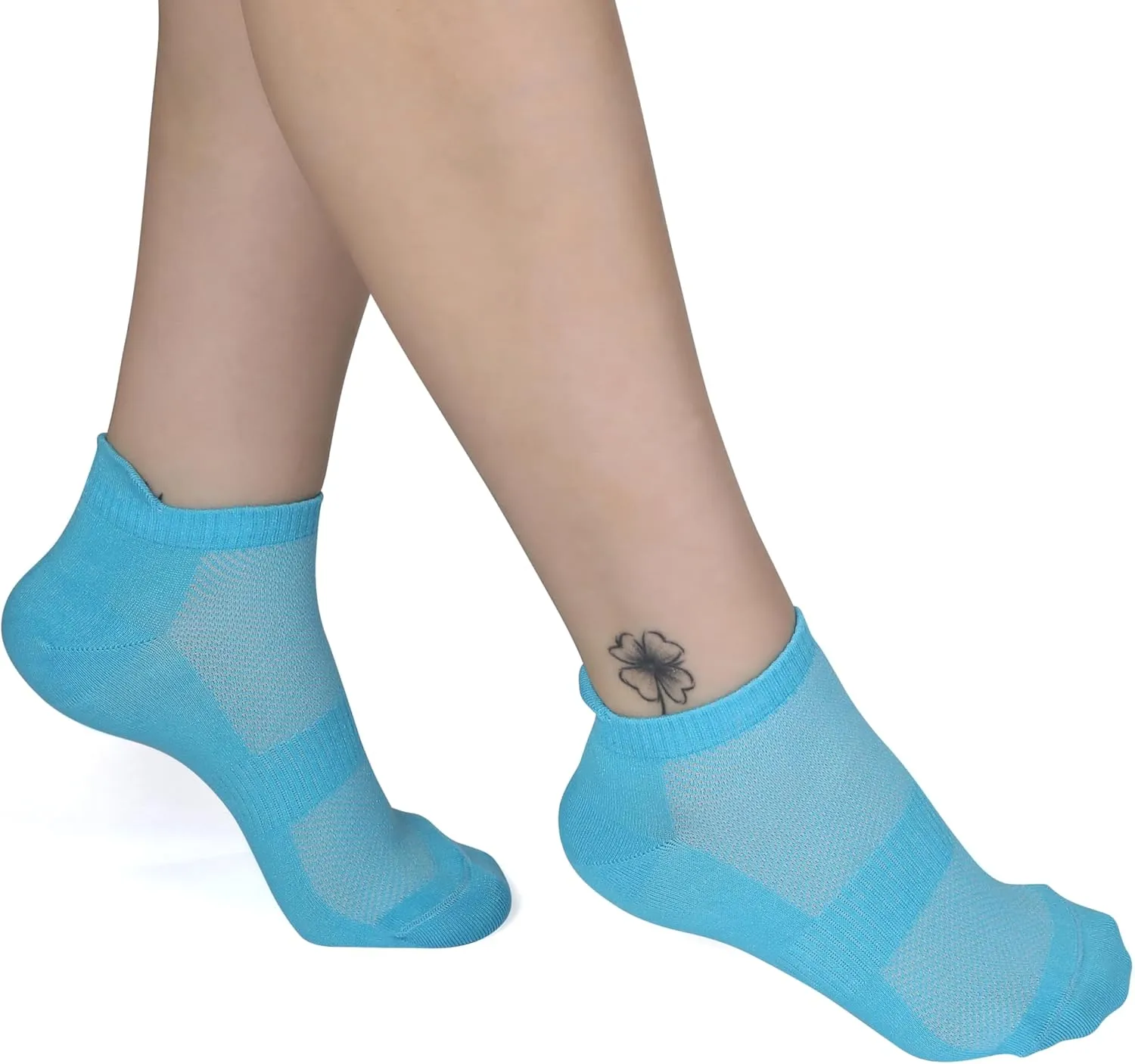 Unisex Thin Rayon Ankle Socks, Breathable Low Cut Athletic Running Sports Socks for Women and Men 4-8-12 Pairs