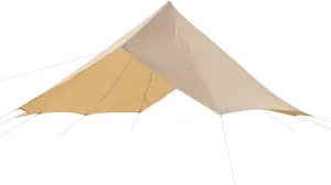 UNISTRENGH Waterproof Tent Tarp Sunshade for 4M 5M 6M Dual Doors Bell Tent, Heavy Duty Oxford Top Roof Cover Shelter for Cotton Canvas Camping Tent (for 6M Double Doors Tent)