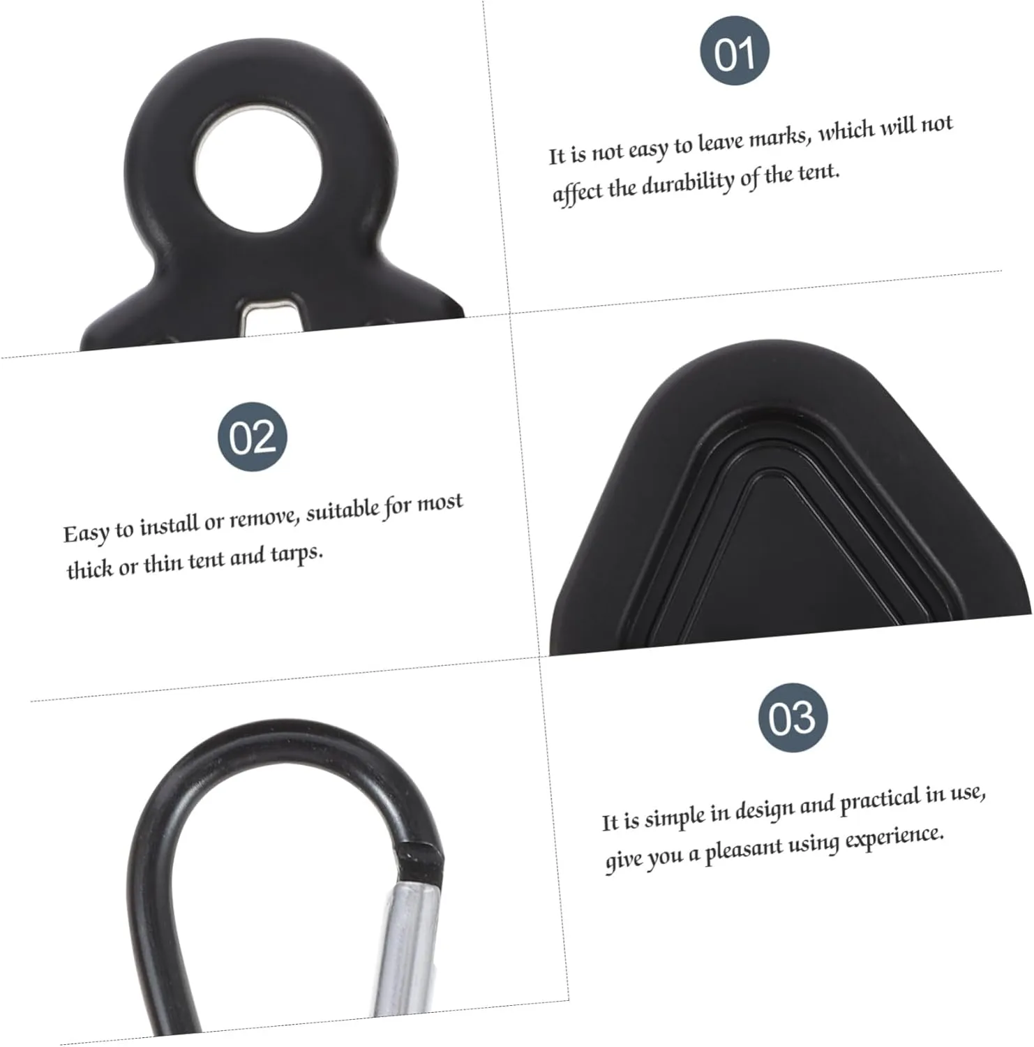 UPKOCH Tent Clip Heavy for Camp Awning Pop up Tent Clips Jaw Tent Fasteners Clip Hook Tents Canopy Tent Fixing
