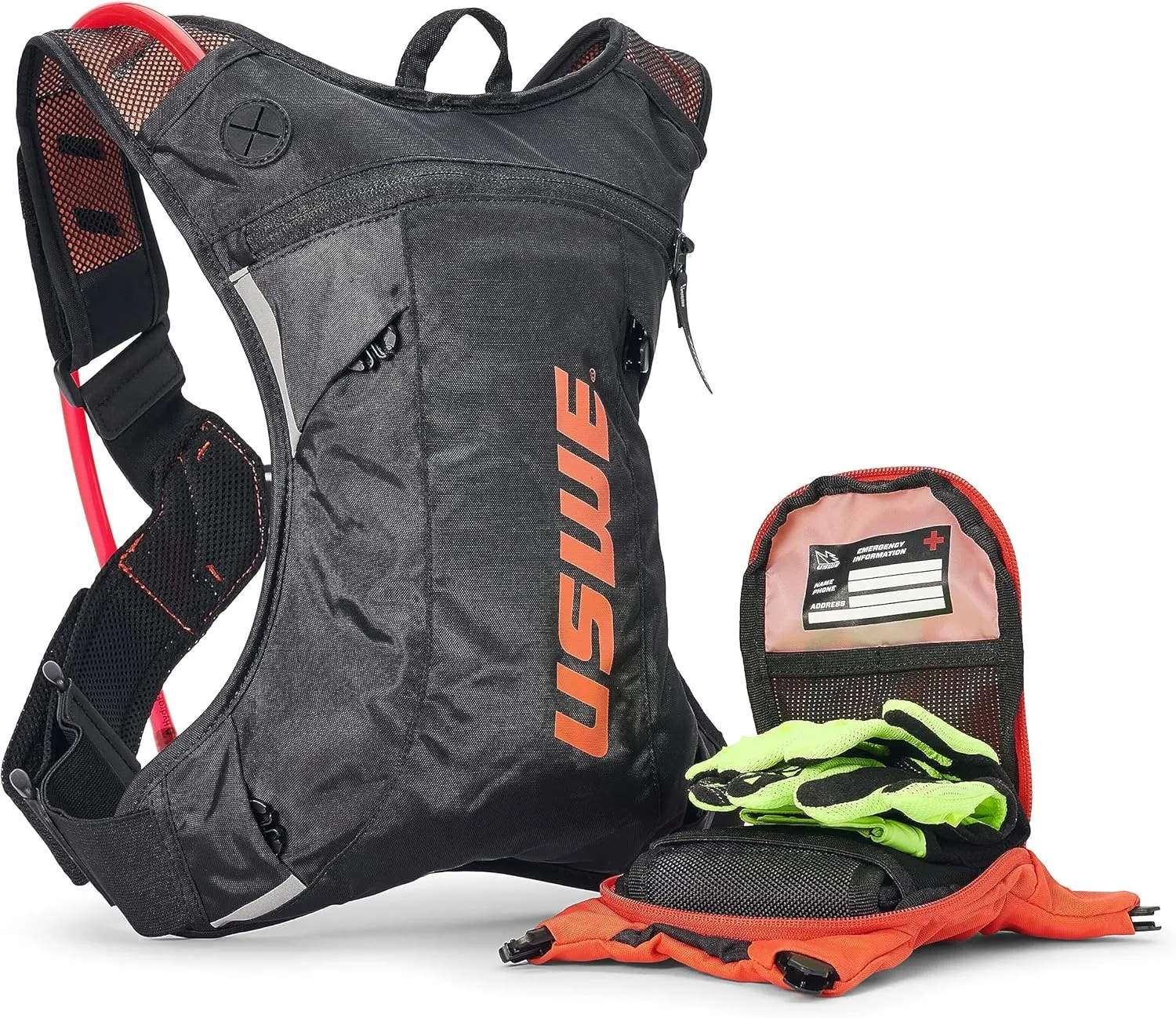 USWE Moto Hydro Hydration Pack - with Water Bladder, a High End, Bounce Free Backpack for Enduro and Off-Road Motorcycle