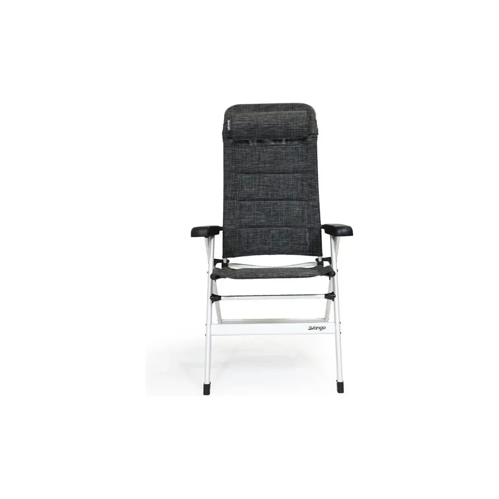 Vango Tuscany Recliner Camping Chair Tall Heather Grey