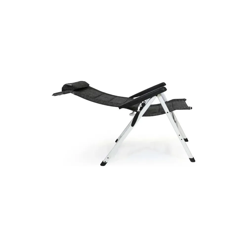 Vango Tuscany Recliner Camping Chair Tall Heather Grey