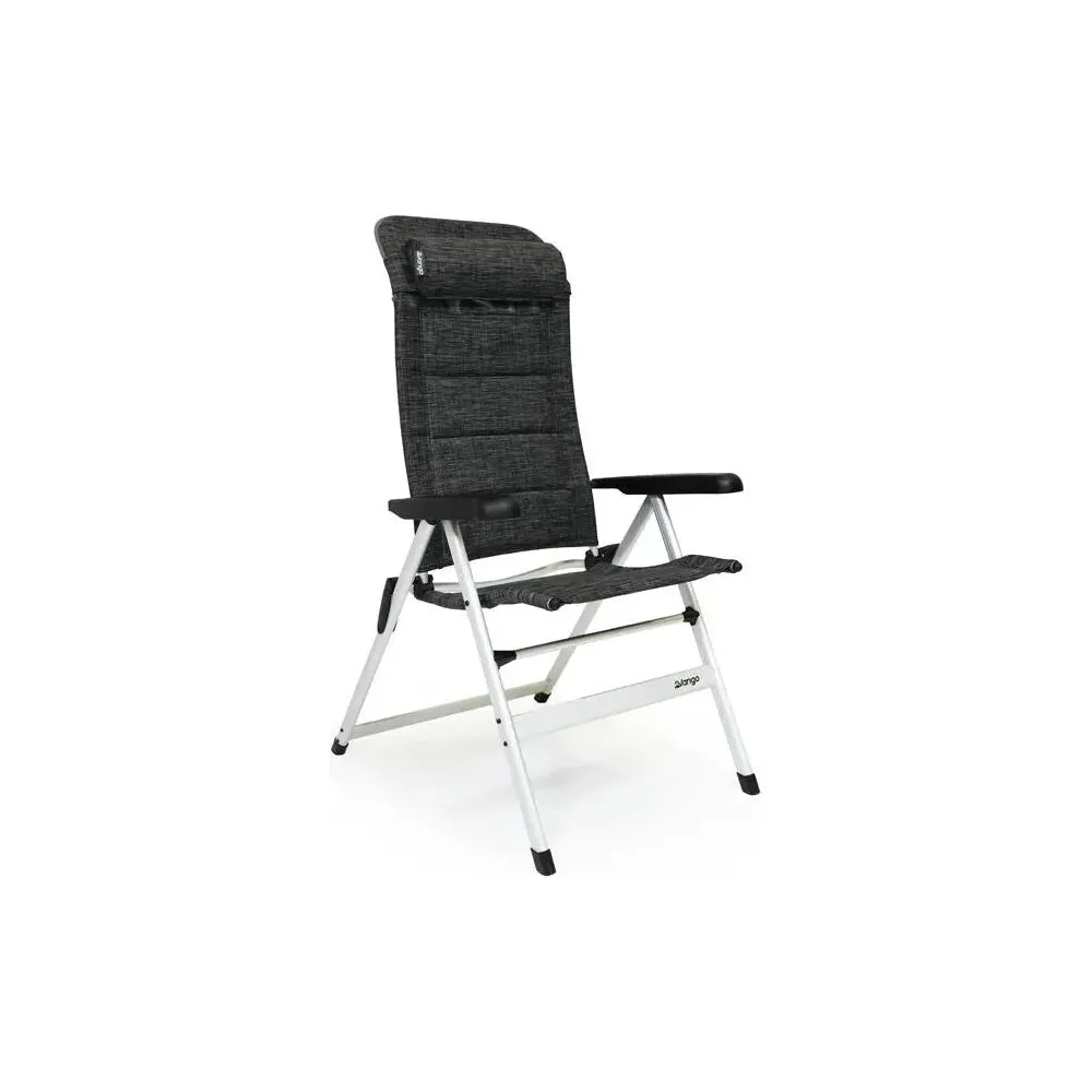 Vango Tuscany Recliner Camping Chair Tall Heather Grey