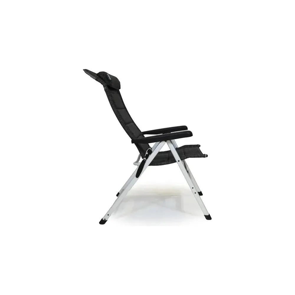 Vango Tuscany Recliner Camping Chair Tall Heather Grey