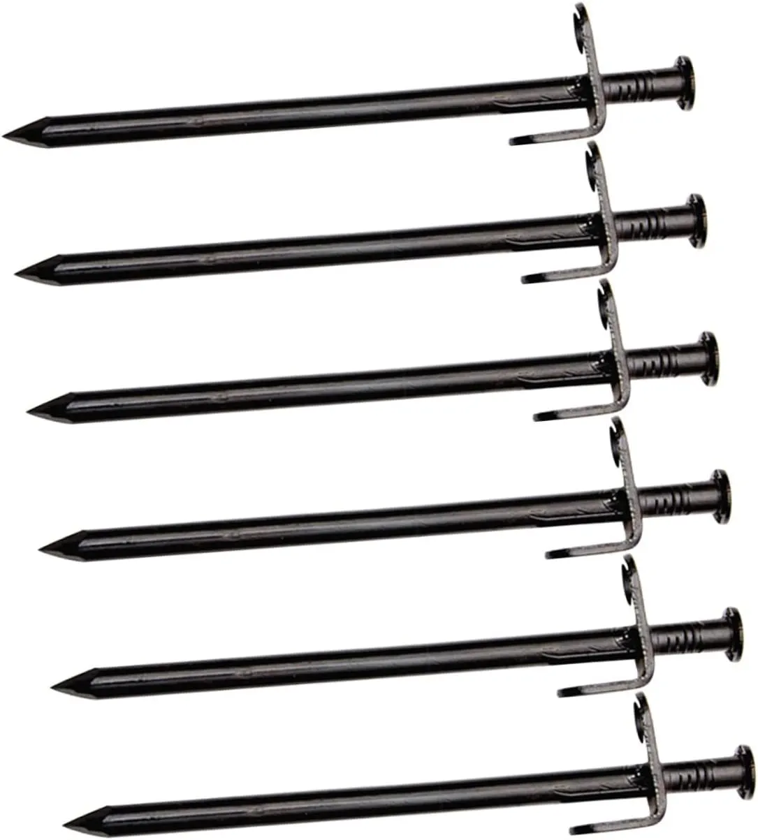 VANZACK Professional Stakes 6pcs Stainless Steel Tent Ground Nails for Camping Tents Tarps