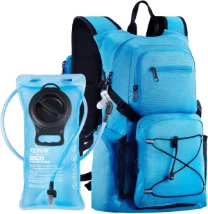 VEVOR Hydration Backpack, Water Backpack with TPU Water Bladder, Tactical Molle Hiking Hydration Pack with Storage for Men Women, Hydro Water Daypack for Hiking Running Cycling Camping