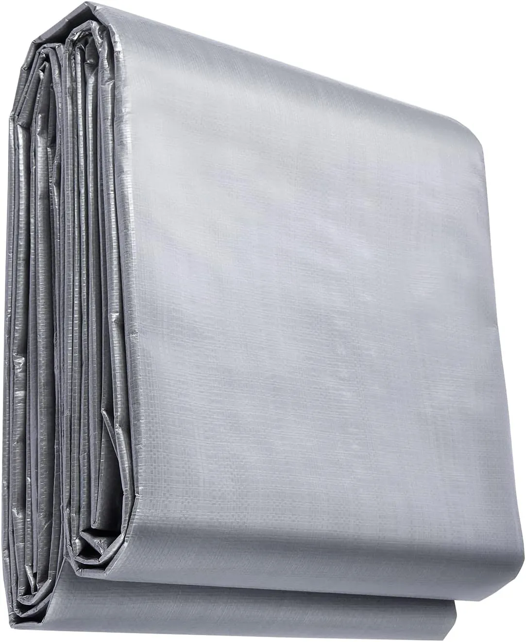 VEVOR Tarp Waterproof 20x30 ft, Plastic Poly Tarp Cover 10 Mil, Multi Purpose Tear UV and Temperature Resistant Outdoor Tarpaulin with High Durability Reinforced Grommets (Silver/Brown)
