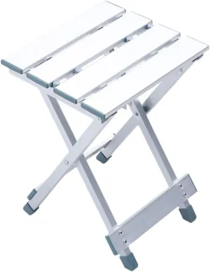 VICASKY 1Pc Portable Folding Stool Aluminum Alloy Fishing Chair for Outdoor Camping Lightweight and Design for Garden Beach Hiking and Picnics