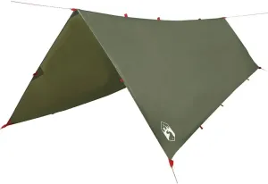 vidaXL Camping Tarp Olive Green 199.2x120.5 Waterproof