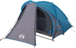 vidaXL Camping Tent Dome 2-Person Blue Waterproof