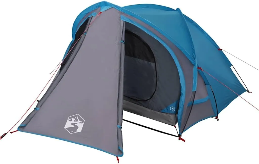 vidaXL Camping Tent Dome 2-Person Blue Waterproof