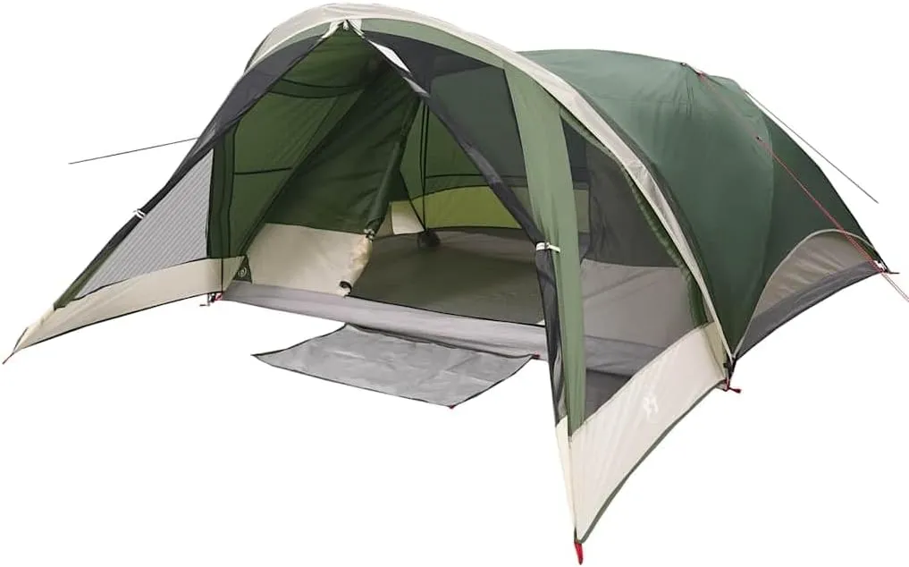 vidaXL Family Tent Cabin 6-Person Green Waterproof