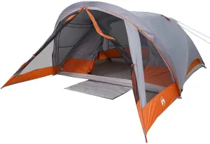 vidaXL Family Tent Cabin 6-Person Grey Waterproof