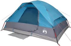 vidaXL Family Tent Dome 6-Person Blue Waterproof