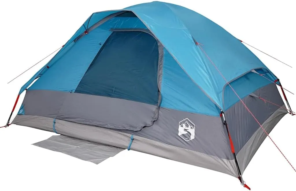 vidaXL Family Tent Dome 6-Person Blue Waterproof