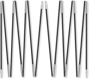 VideoPUP Fiberglass Camping Tent Pole Bars, 2 Sets 7 Sections, Fits 78x60in 2 Person Tent, Pole Length 137in