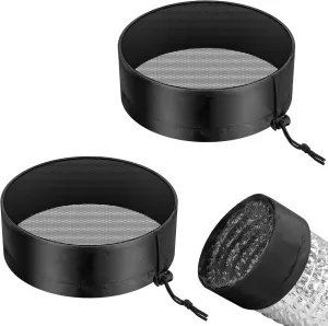 VIVOSUN 2-Pcs. Grow Tent Vent Cover, 4"/6"/8" Duct Filter Vent Cover with Elastic Band and Fixed Buckle for Plant Grow Tent Vent