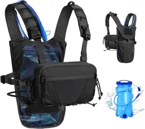 VOTAGOO Lightweight Running Hydration Vest Backpack with 2L Water Bladder Bag Daypack for Hiking, Cycling, Hunting and Climbing for Women Men