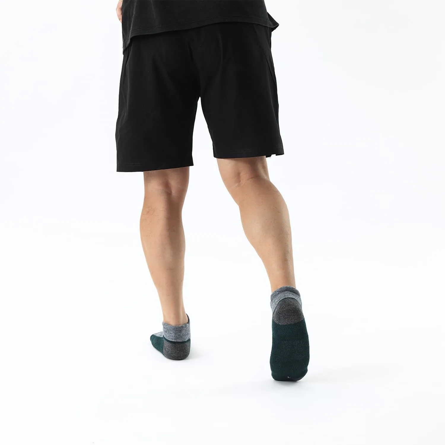 WANDER Merino Wool Ankle Running Hiking Socks 3 Pairs Lightweight Cushioned Sweat-Wicking No Show Athletic Socks Men Women