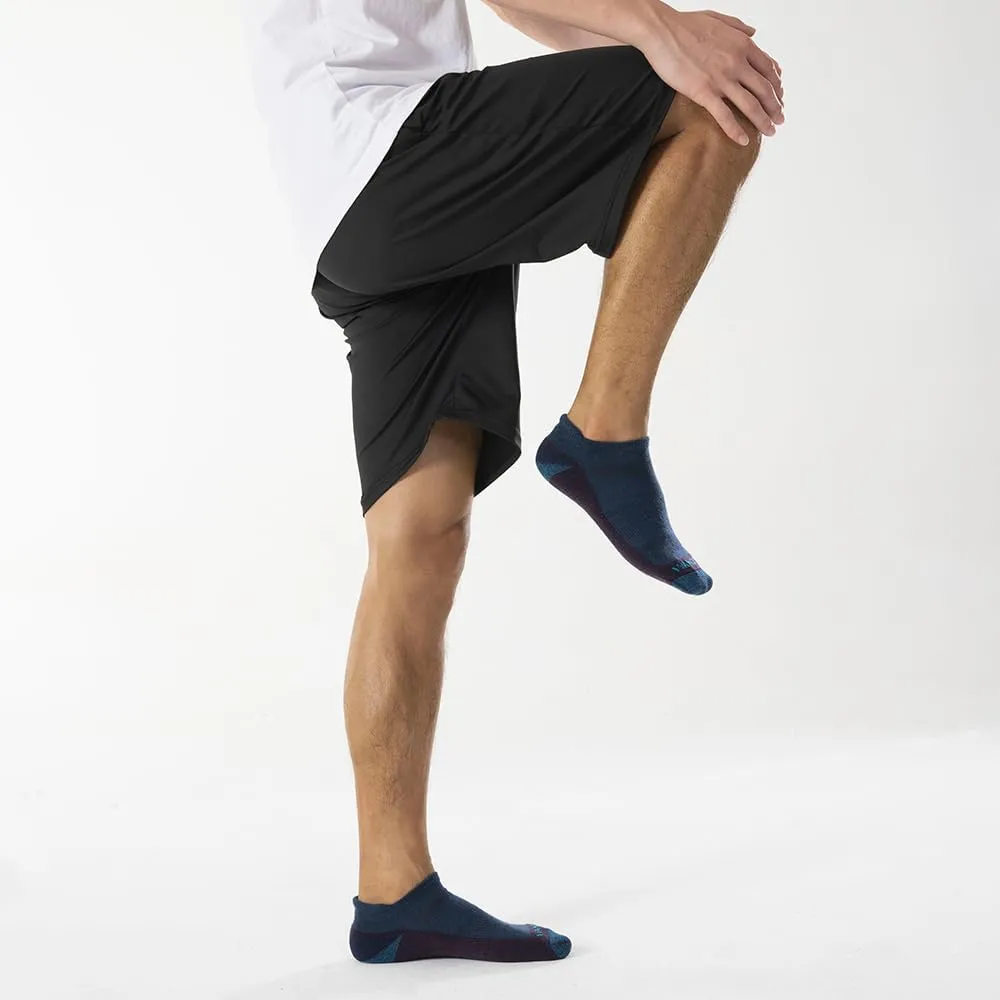 WANDER Merino Wool Ankle Running Hiking Socks 3 Pairs Lightweight Cushioned Sweat-Wicking No Show Athletic Socks Men Women