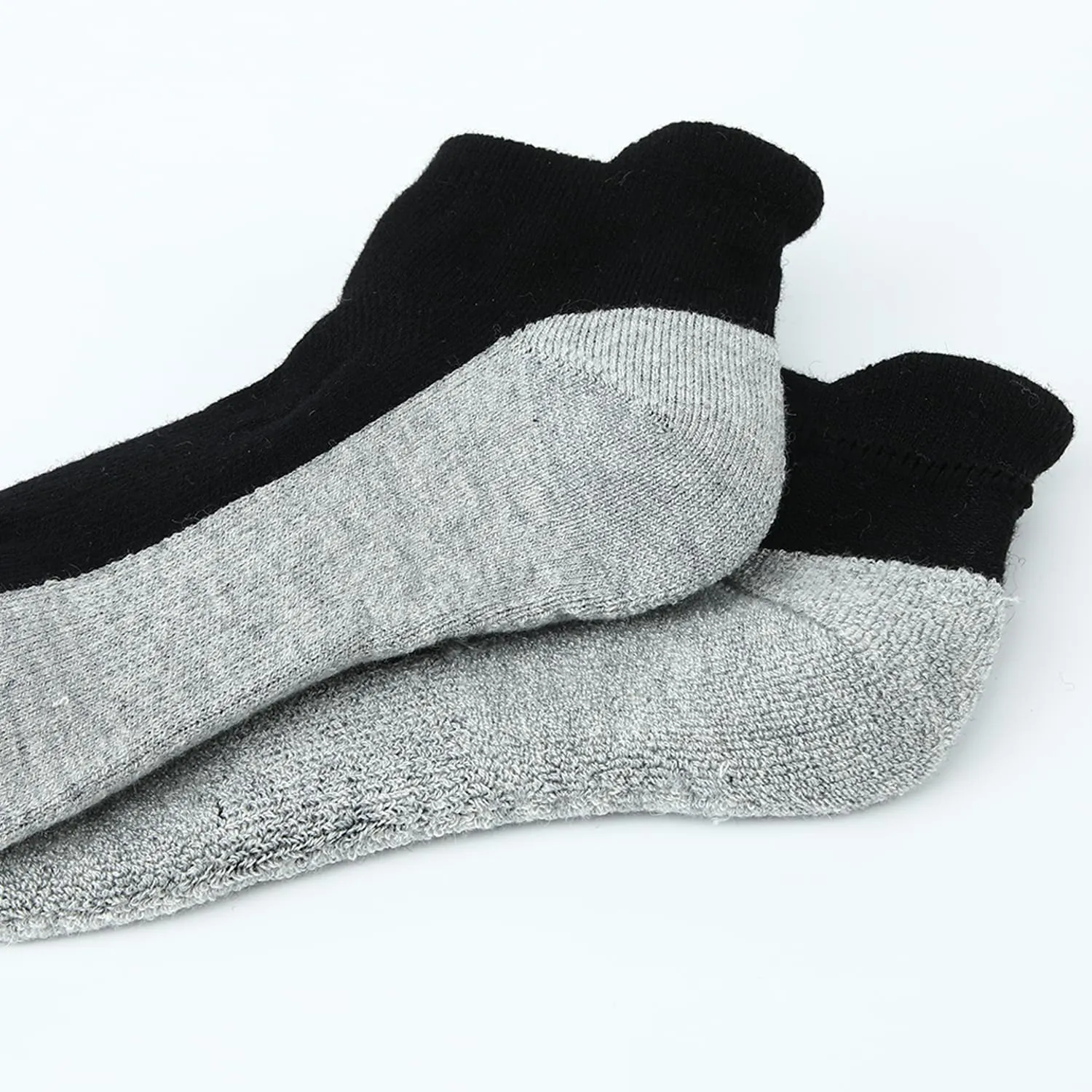 WANDER Merino Wool Ankle Running Hiking Socks 3 Pairs Lightweight Cushioned Sweat-Wicking No Show Athletic Socks Men Women