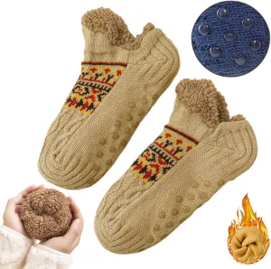 Warm Fuzzy Winter Socks for Women - Warm Thick Socks, Thermal Snow Socks for Cold Weather