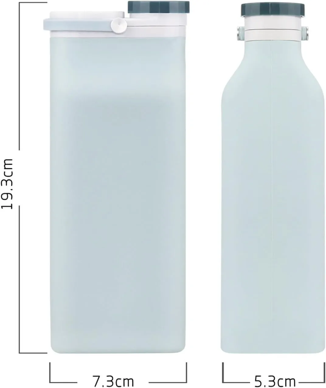 Water Bottle Sports Water Bottles Outdoorsy Squeeze Water Bag Water Drinking Bottle Collapsible Water Bottles Travel Water Bottle(Blue)