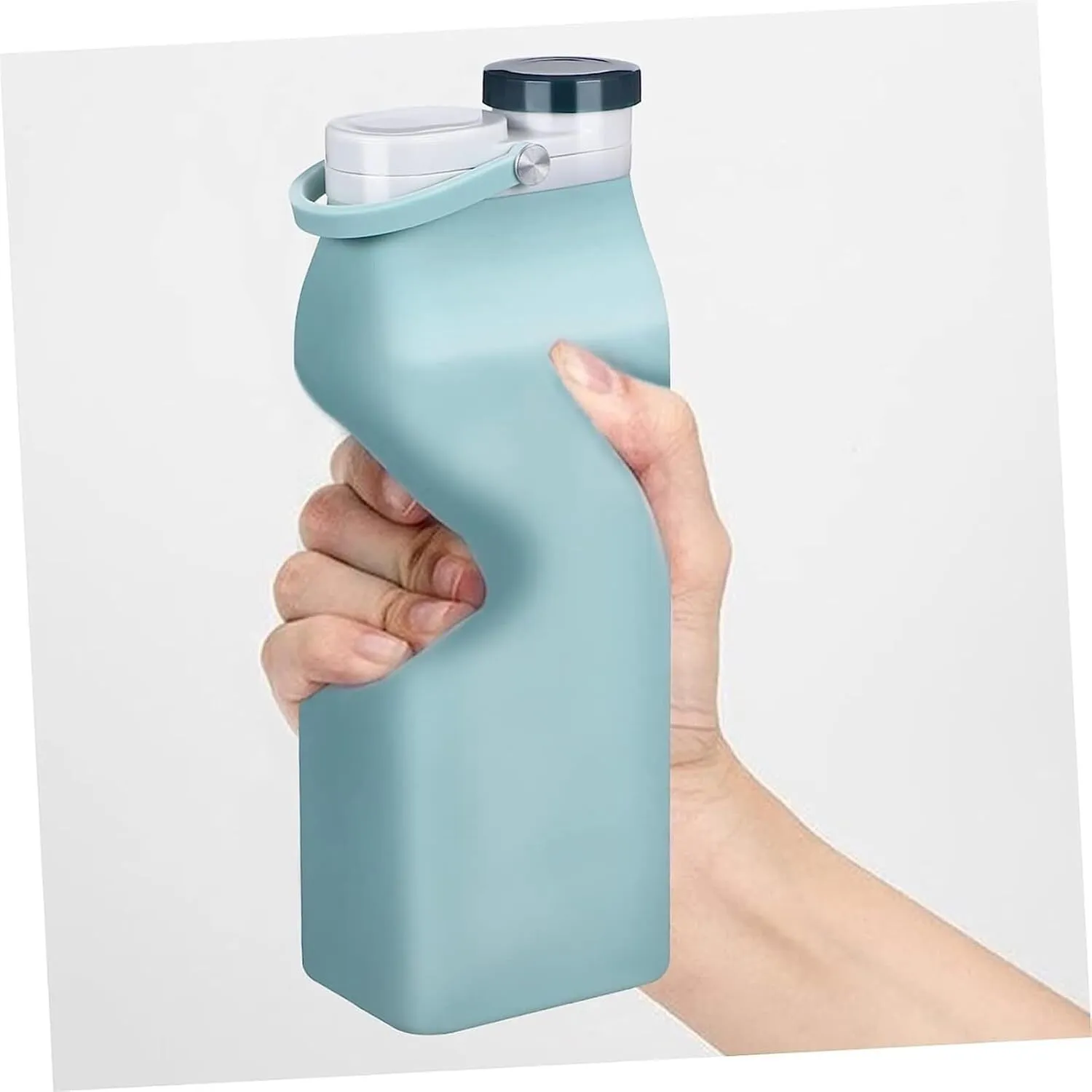 Water Bottle Sports Water Bottles Outdoorsy Squeeze Water Bag Water Drinking Bottle Collapsible Water Bottles Travel Water Bottle(Blue)