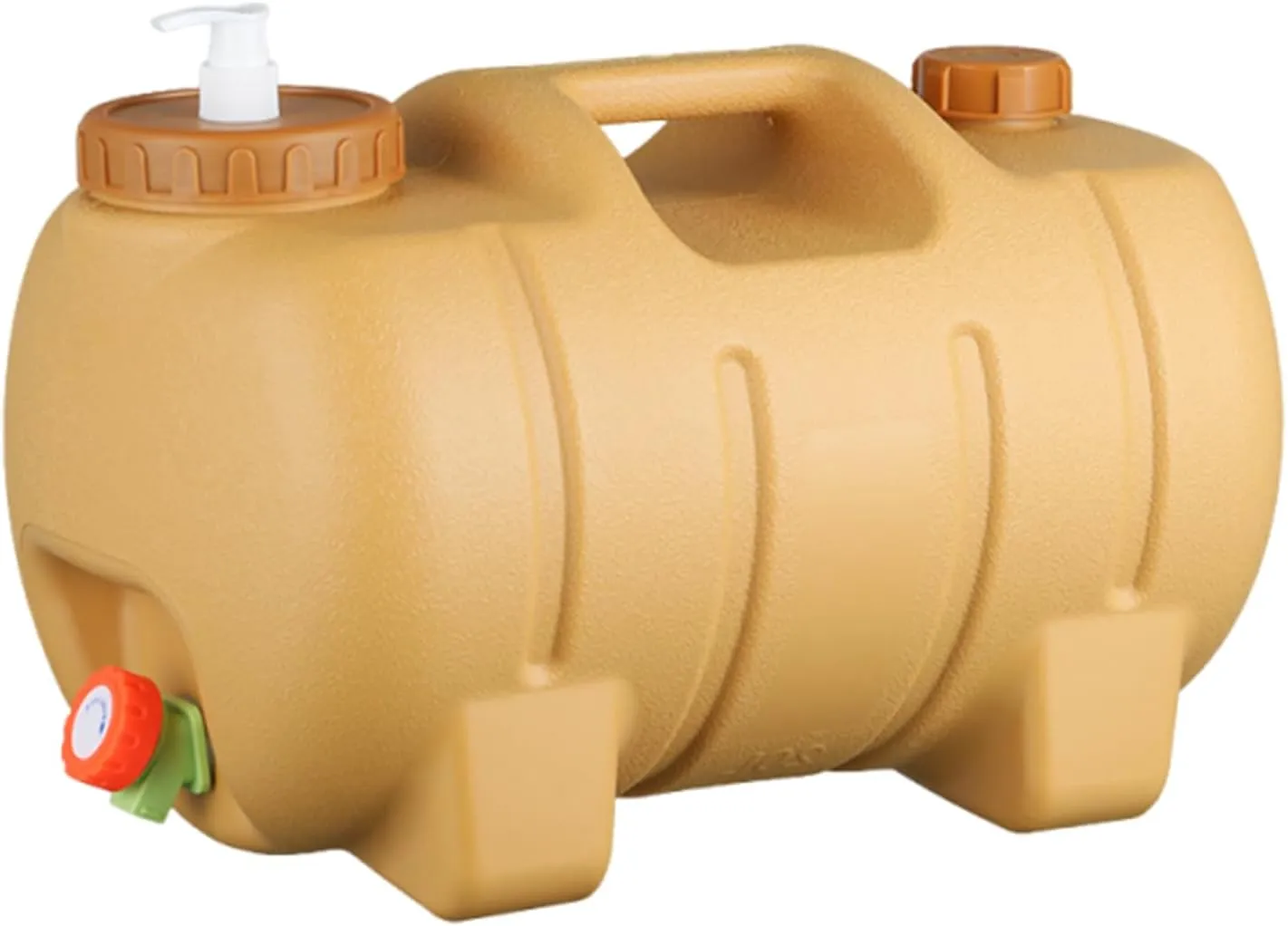 Water Container - Camping Water Storage Container, 20L Camping Aqua Dispenser with Spigot, Hog-Shaped Survival Hydration Carrier Reusable for Families Friends Sports Enthusiastsc Outdoor