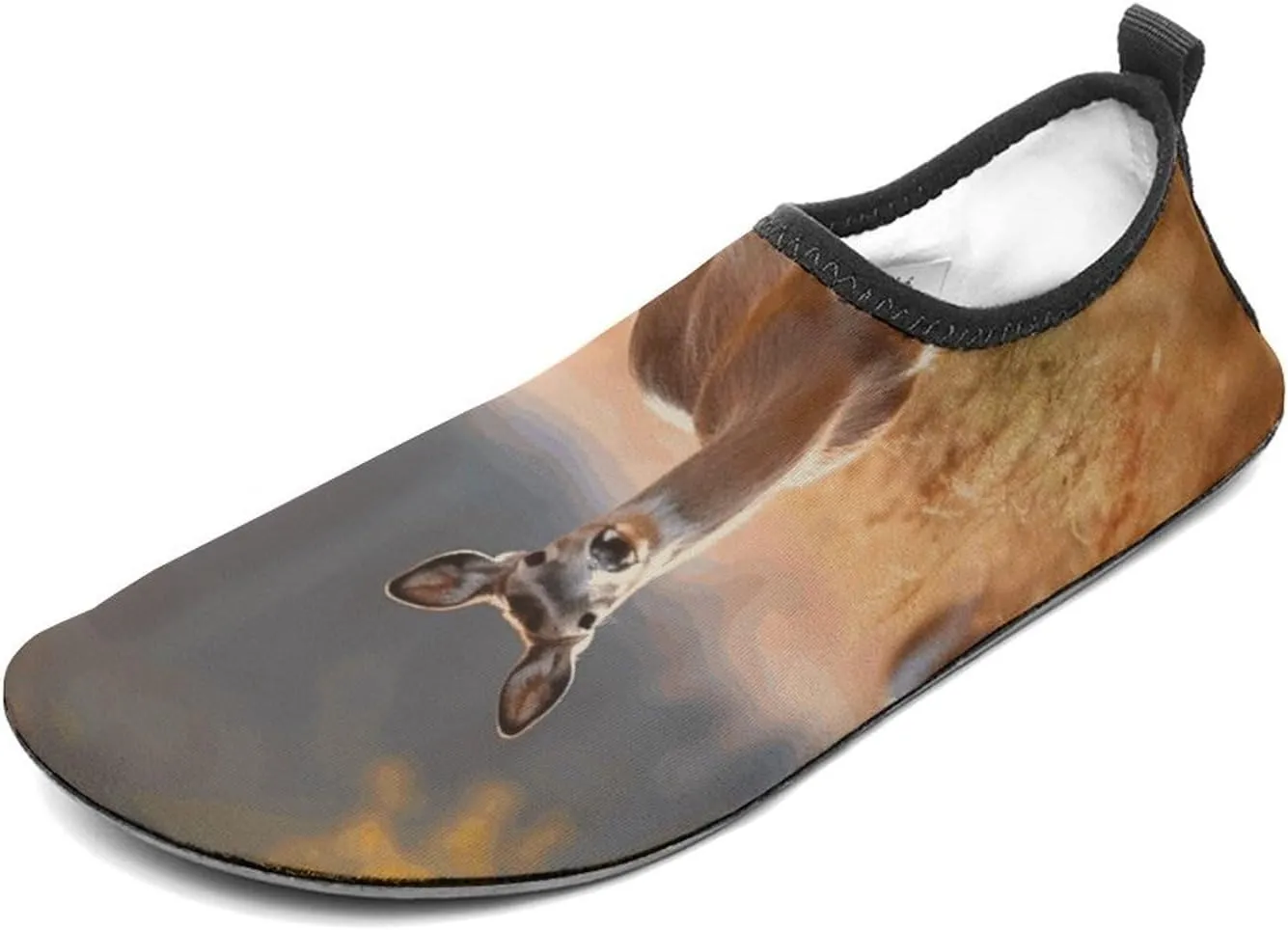 Water Shoes for Women Men Deer in Autumn Field Water Sports Shoes Slip-on Breathable Lightweight Athletic Aqua Sock 11/12men