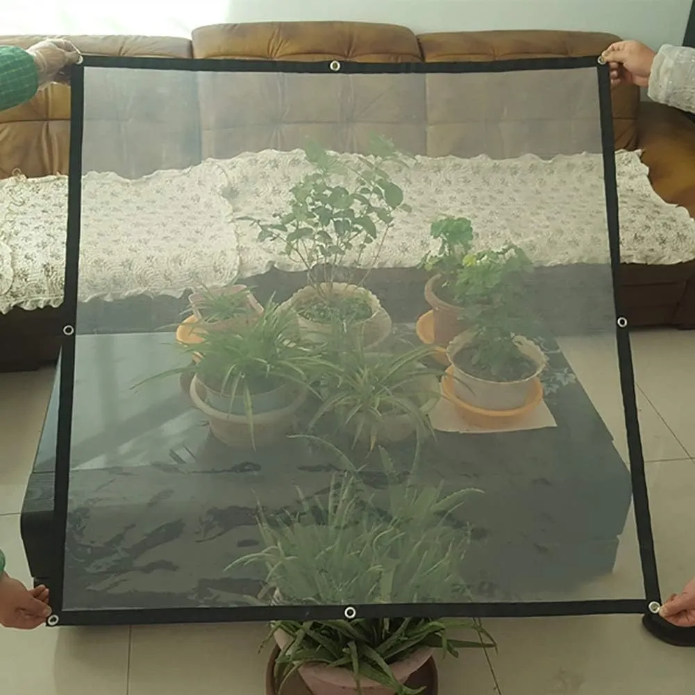 Waterproof Cover Tarp Tarpaulin Sheet,Sunshade Net, Shade Cloth, Thicken Outdoor Patio Plant Shed Cover Waterproof Heavy Duty Dust Pe with Eyelets,a,5 * 8M