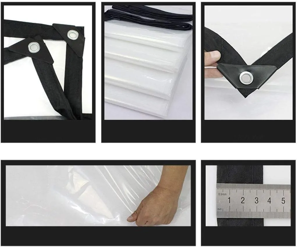Waterproof Cover Tarp Tarpaulin Sheet,Sunshade Net, Shade Cloth, Waterproof Heavy Duty with Metal Grommets, Indoor Outdoor Insulation Greenhouse Film,120G/M²,a,4 * 5M