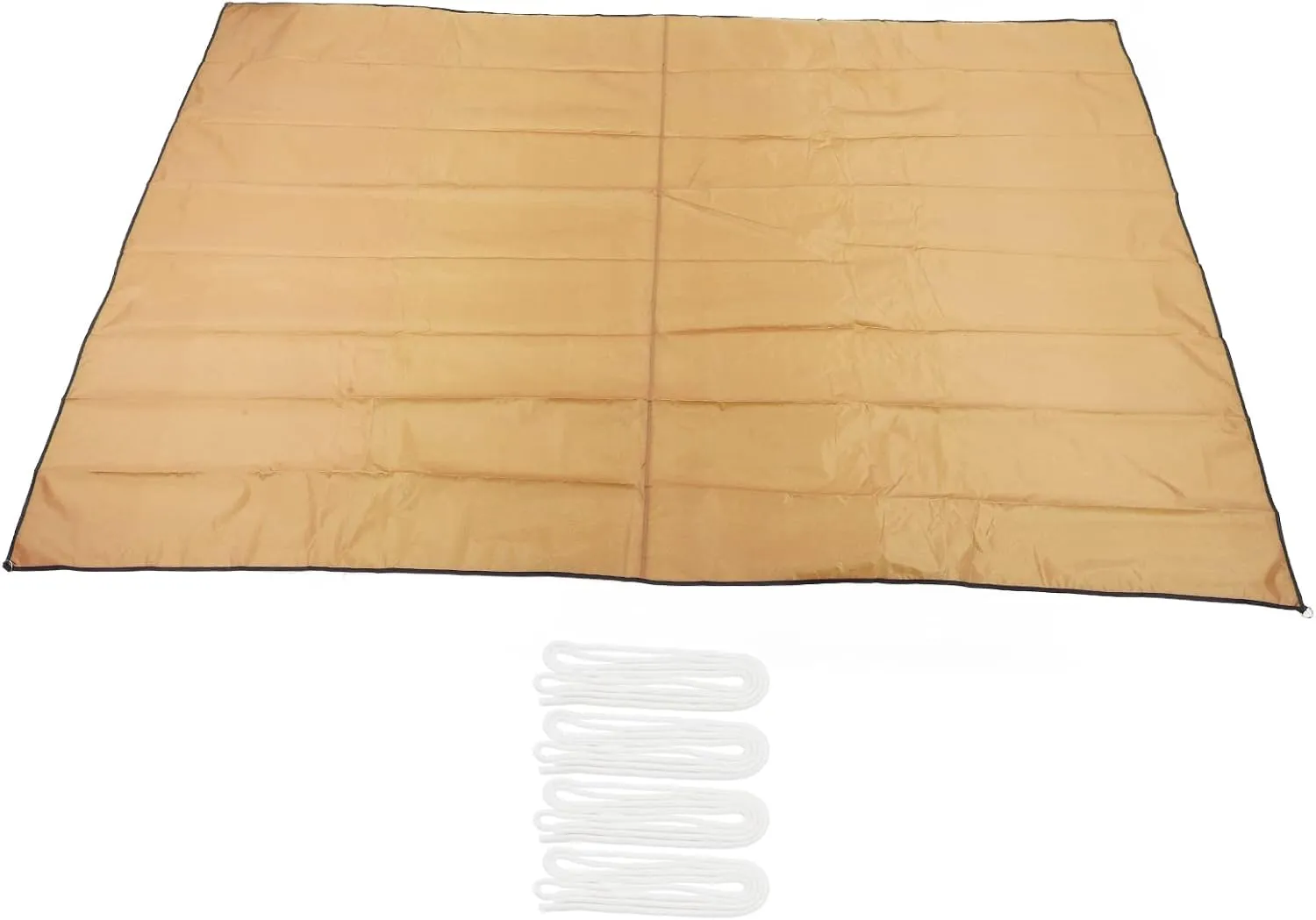 Waterproof Portable Tarp, Tent Canopy Waterproof Sunproof Camping Tarp, Multifunctional Outdoor Camping Traveling Awning, Backpacking Tarp Shelter Rain Tarp(Khaki)